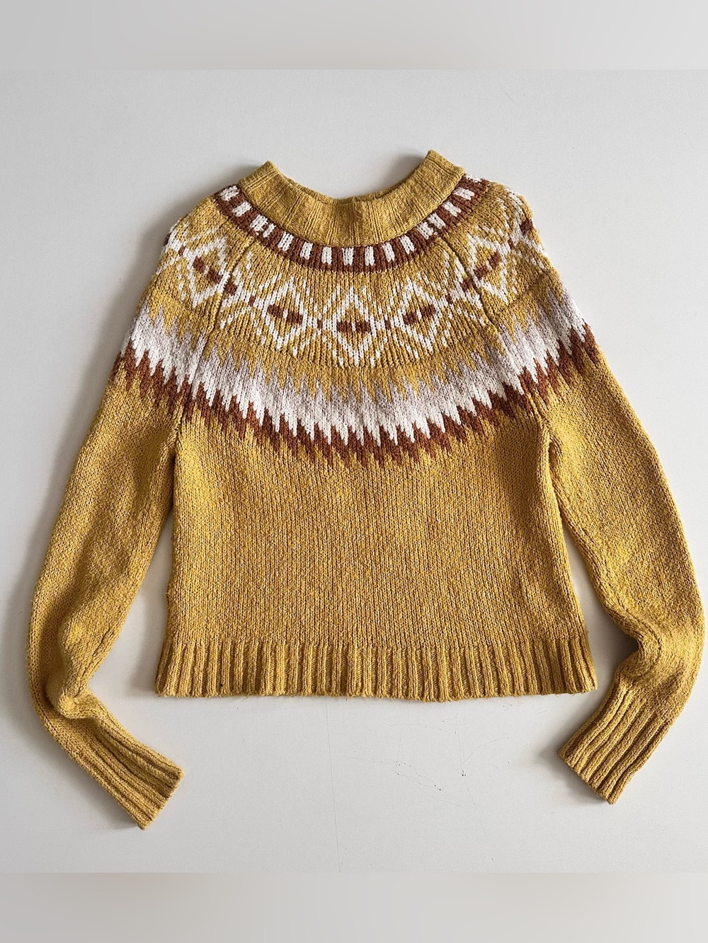 American Eagle Yellow Knit Sweater XS